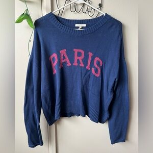 Z Supply Blue Knit Paris Sweater